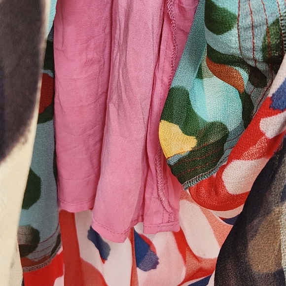 FARM Rio Boho Multicolor Tiered Beaded Shoulder Strap Maxi Dress Size S - Picture 8 of 11